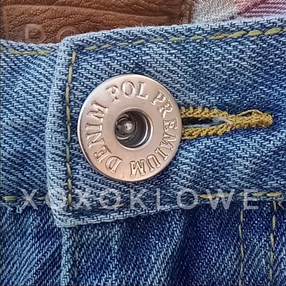 POL Retro 90s Grunge Embroidered Denim Jeans - Picture 4 of 11